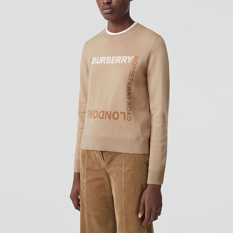 Толстовка Burberry Horseferry Square Sweater, желто-коричневый — фото 4