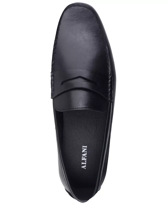 Мужские лоферы Masonn Slip-On Penny Driving Alfani, черный — фото 4