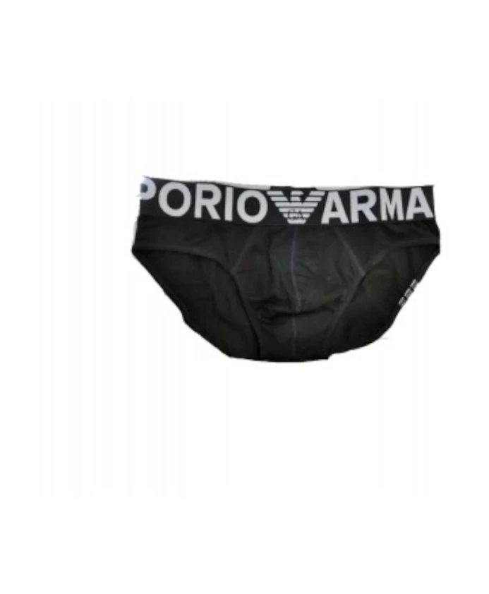 

Черные трусы, стильное нижнее белье Emporio Armani, черный