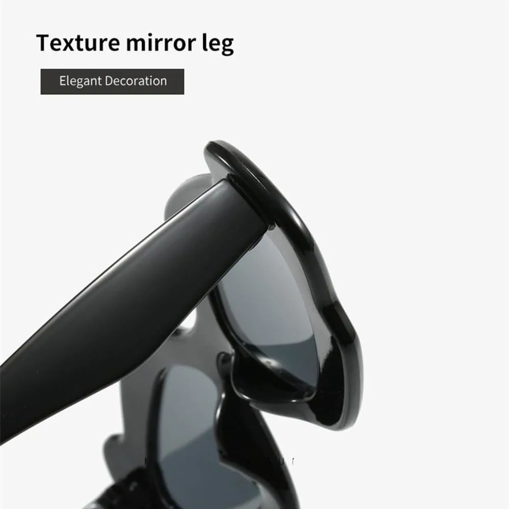 

Модные женские солнцезащитные очки неправильной формы, эффектные солнцезащитные очки для уличной фотографии, защита от ультрафиолета UV400 TYUVIVO, Purple