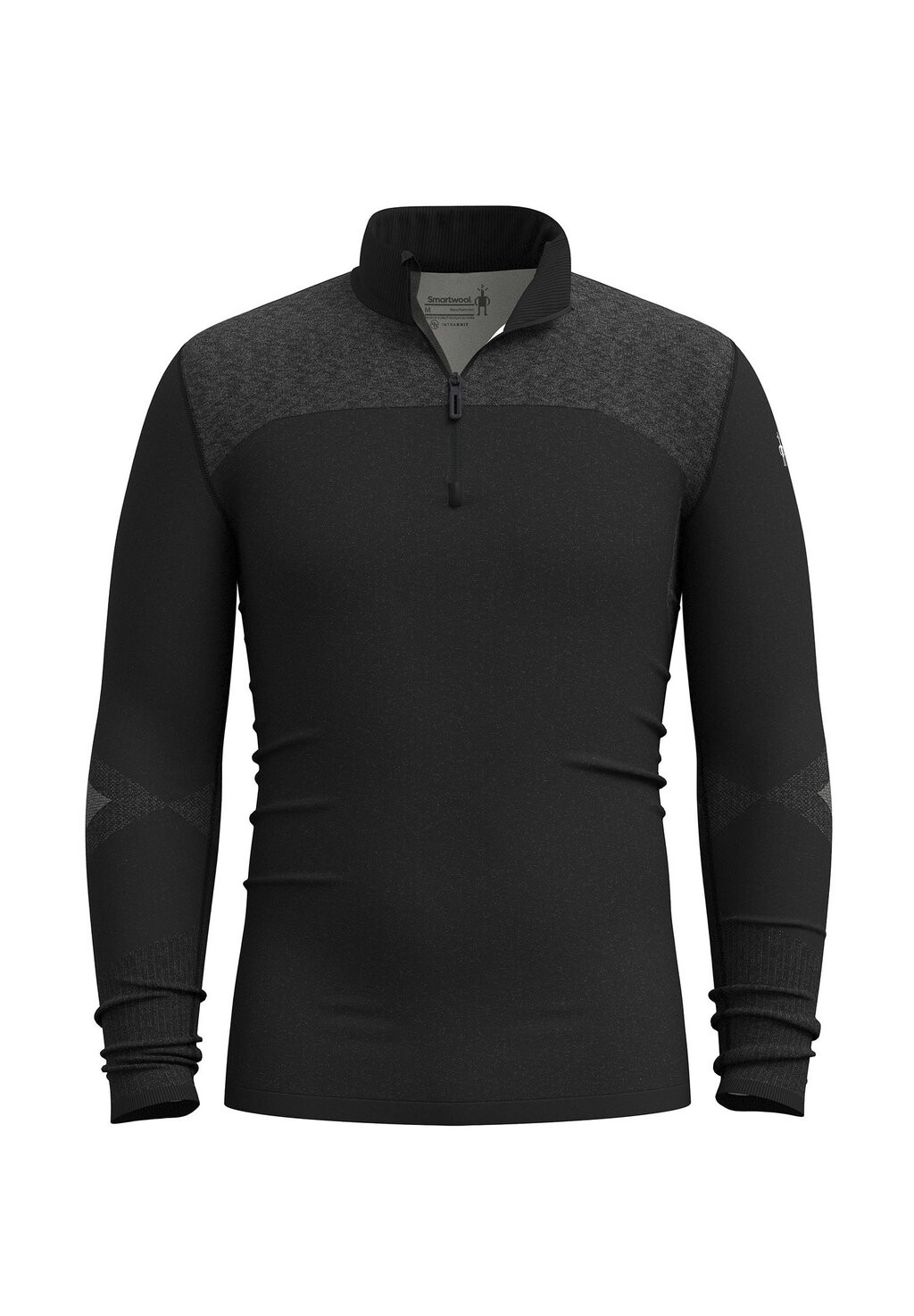 

Базовый слой INTRAKNIT THERMAL MERINO BASE LAYER 1/4 ZIP Smartwool, черный