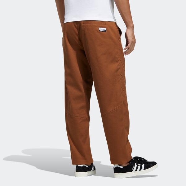 Спортивные штаны adidas originals Ryv Wv Pant Logo Solid Color Straight Sports Pants Brown, коричневый — фото 3