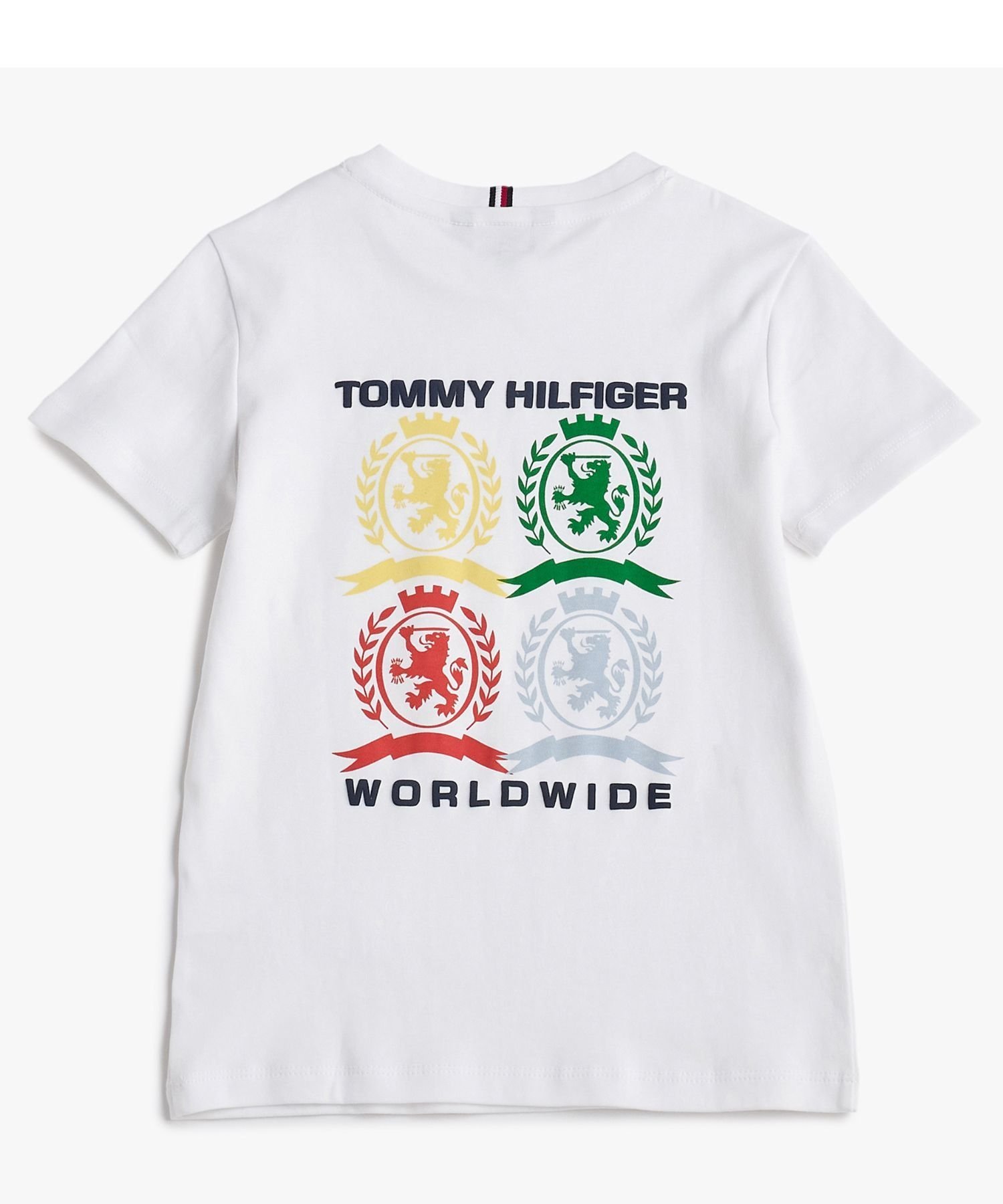 Футболка с коротким рукавом и графическим принтом TOMMY HILFIGER, White YBR — фото 2