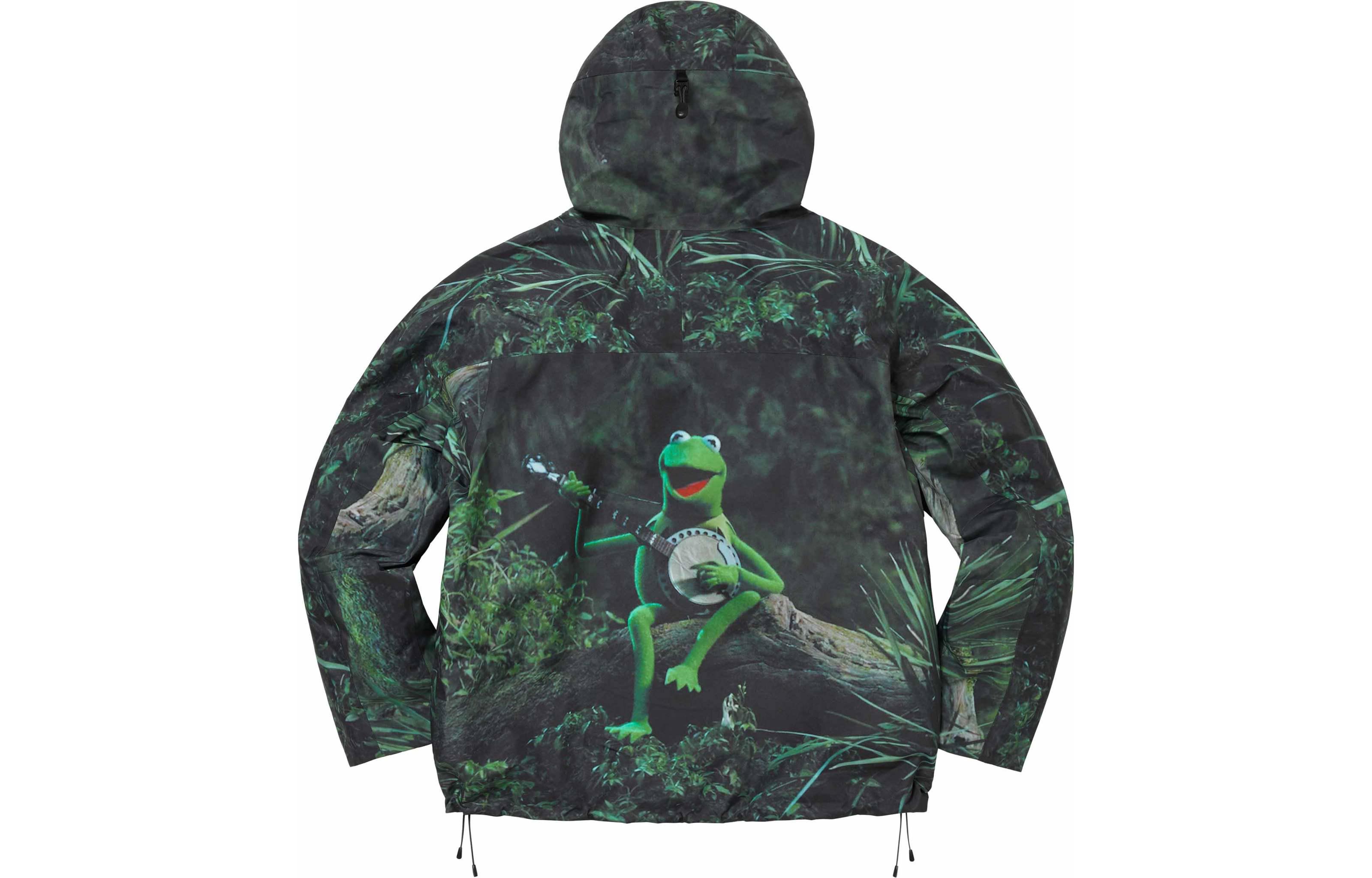 

Supreme Куртка-оболочка с проклеенными швами GORE TEX, Frog Green/Kermit The Frog