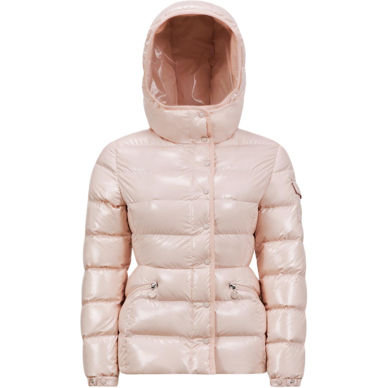 

Пуховик женский светло-розовый Moncler, светло-розовый