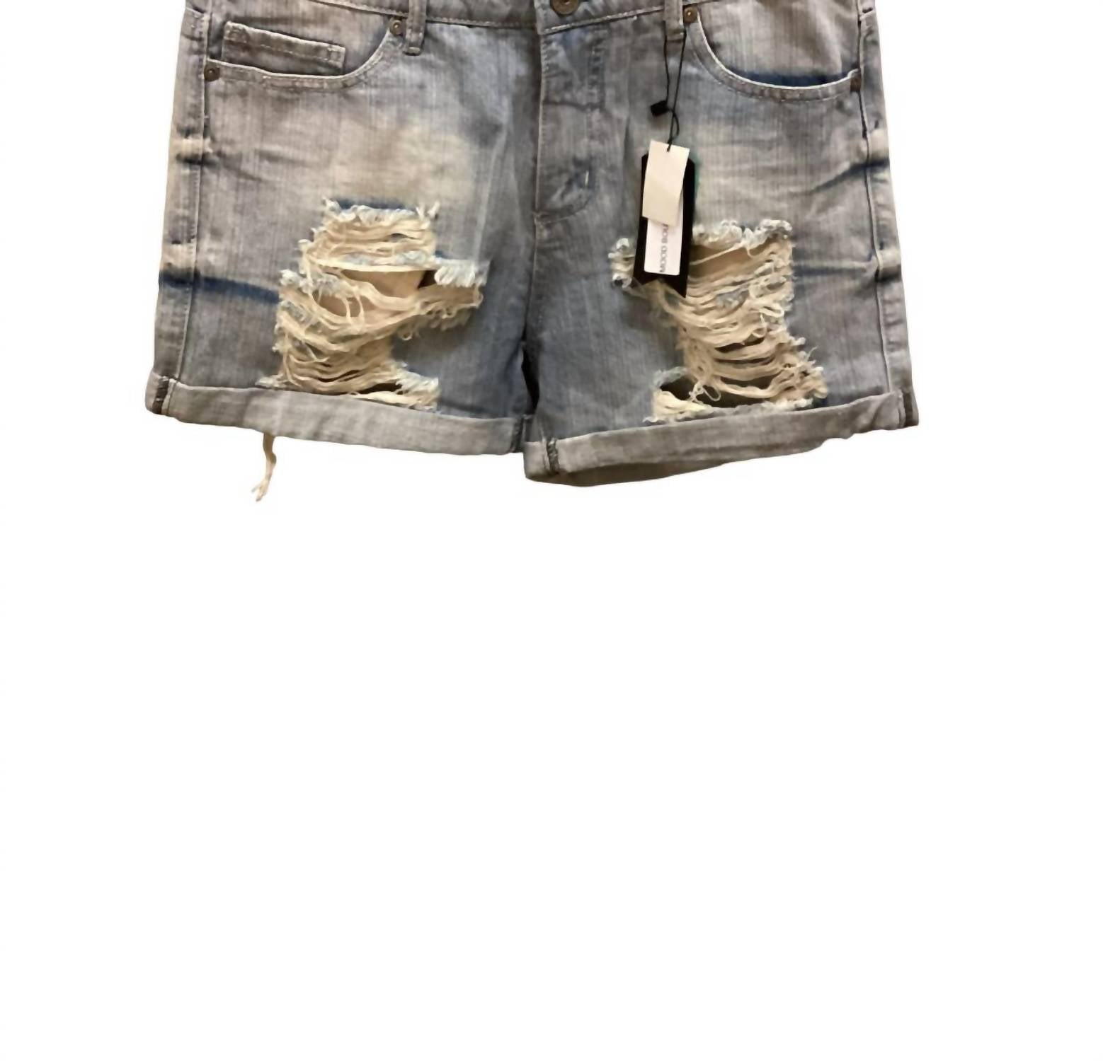 

Женские шорты бойфренда в кислотной стирке It's Me, цвет acid wash