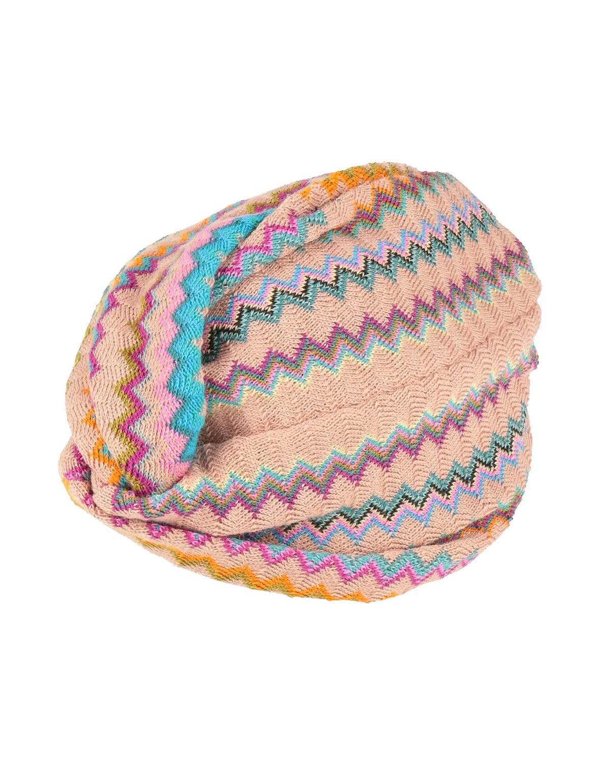 Повязка для волос с принтом MISSONI бежевая