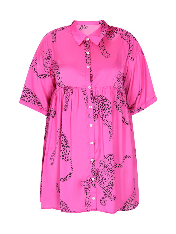 

Платье до колена NAEMI Plus Size Dress, розовый