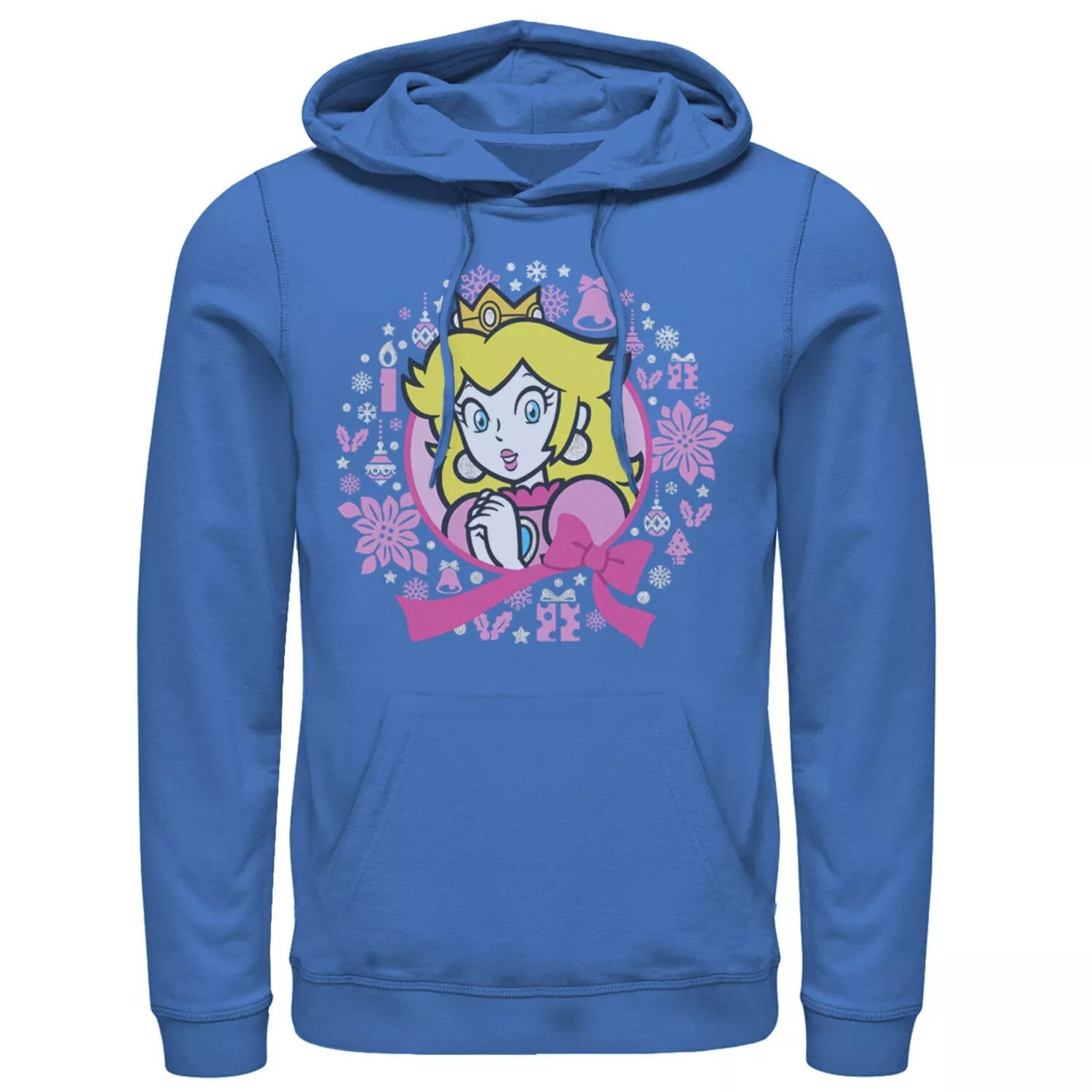 

Мужская рождественская вязаная толстовка с капюшоном Super Mario Bros. Princess Peach Licensed Character