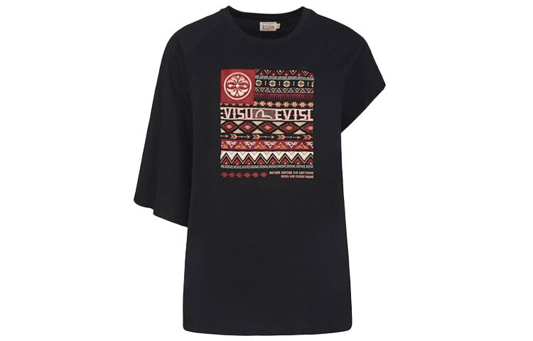 

Футболка женская черная Evisu
