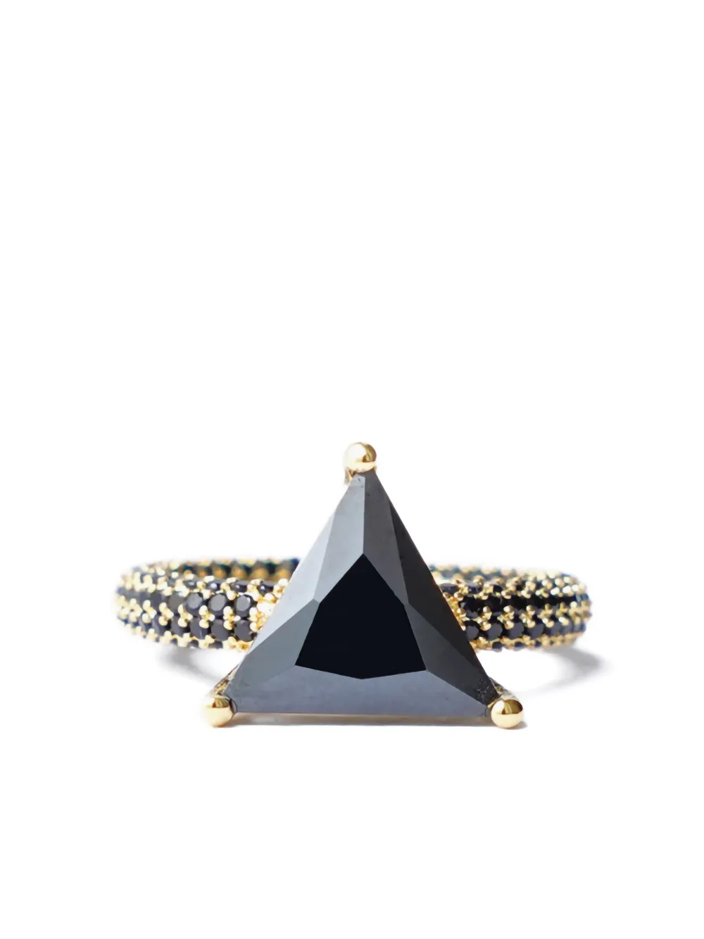 

Мега треугольное кольцо Izabel Display, черный