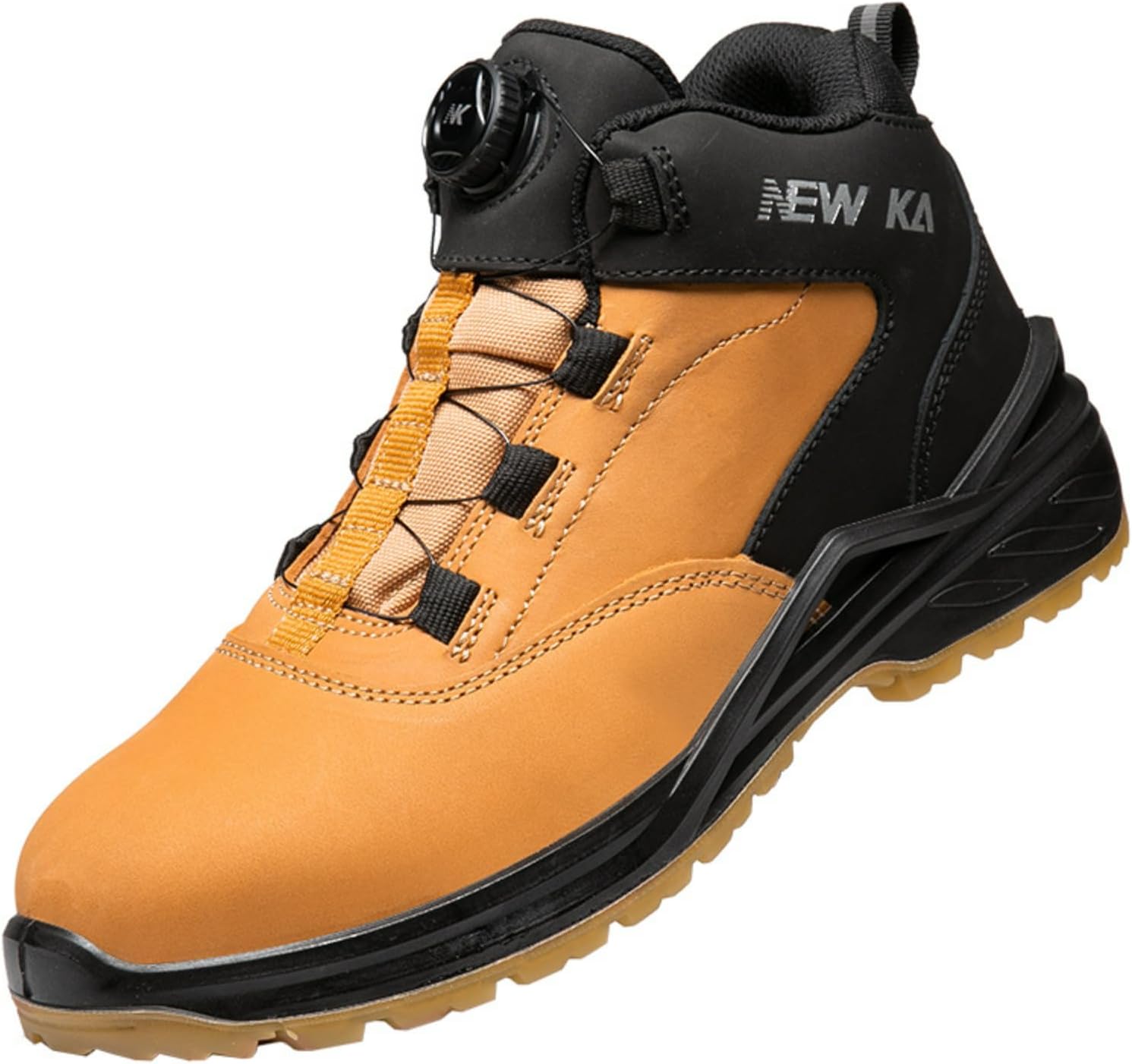 

Ботинки MACEFIL с стальным носком и водонепроницаемой защитой для мужчин, противопрокольные, удобные и стойкие, для промышленного и строительного использования, желтый