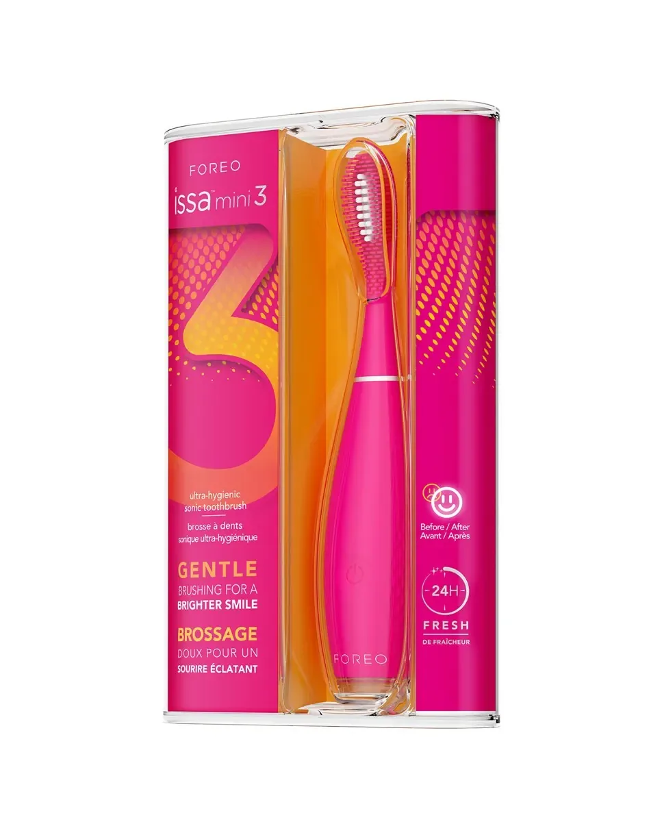 ISSA mini 3 звуковая зубная щетка 4 в 1 Wild Strawberry Foreo — фото 3