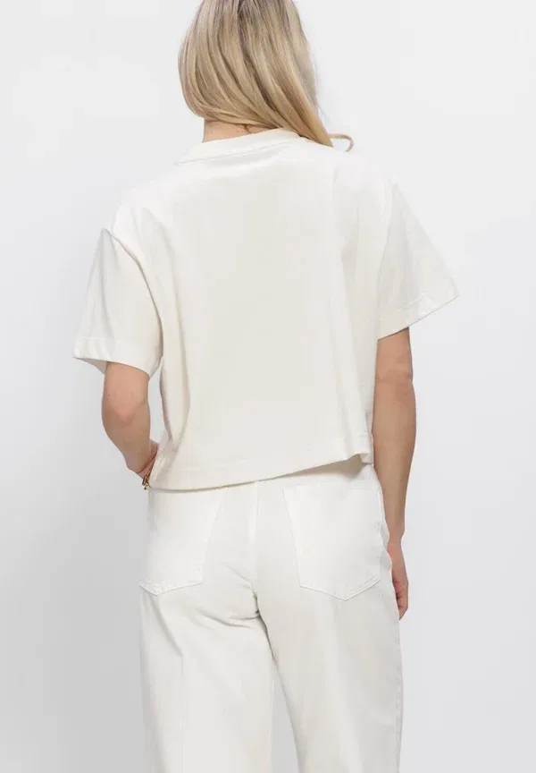 Футболка Calvin Klein, модель yas tofu, цвет тофу — фото 2