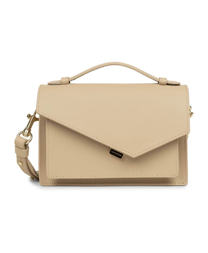 

Элегантная сумочка-конверт с застежкой. Lancaster, бежевый