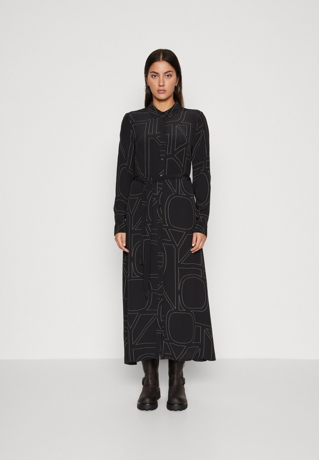 

Классическая рубашка ONLY ONLDEA SHIRT MIDI DRESS, черный