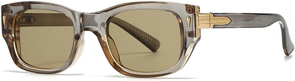 

Модные женские двухцветные солнцезащитные очки в стиле ретро, ​​мужские очки с заклепками, «кошачий глаз», градиентные линзы, защита от ультрафиолета UV400 HVTVTLA, Grey Tea Tea