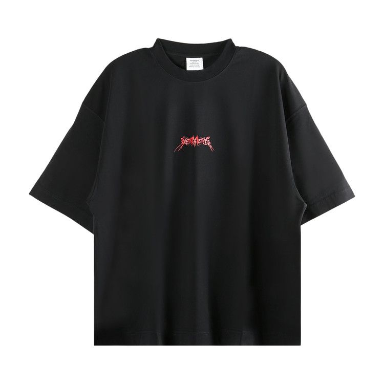 

Футболка Vetements Metal Logo Regular T-Shirt, Black