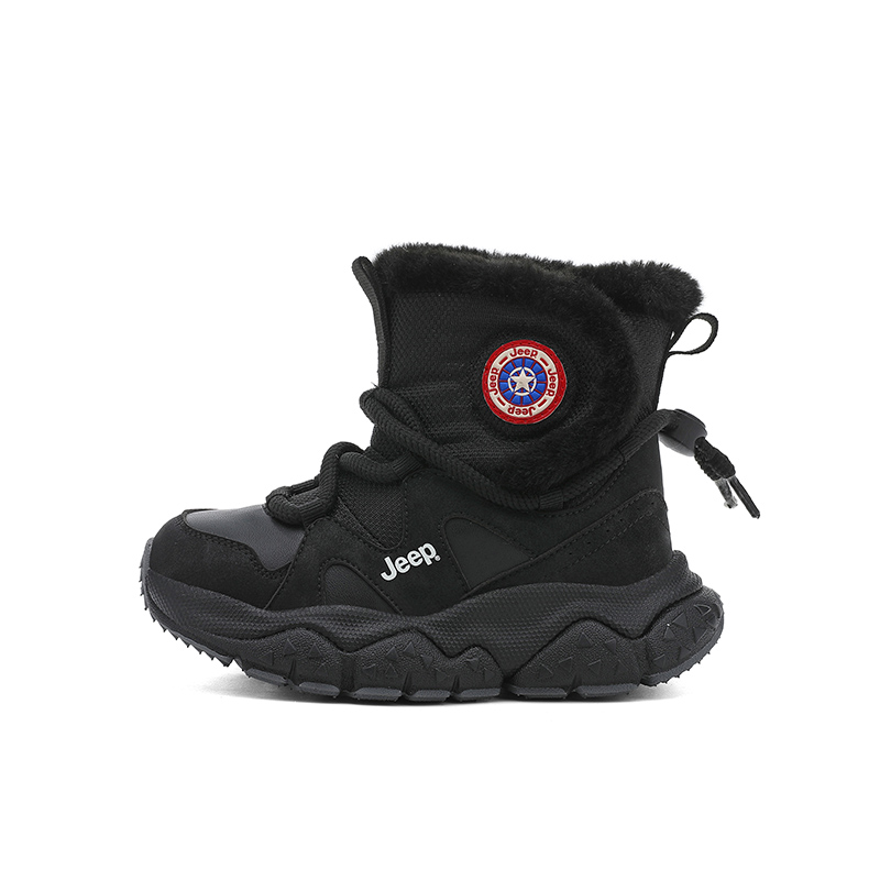 Утепленные зимние ботинки mid top для детей с противоскользящей и износостойкой подошвой Jeep, pale pine зеленый[fleece-lined] — фото 3