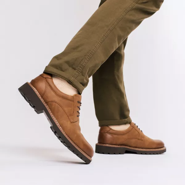 Туфли Templeton Comfort Lug Sole мужские гибкие оксфорды на массивной подошве Vance, коричневый — фото 2