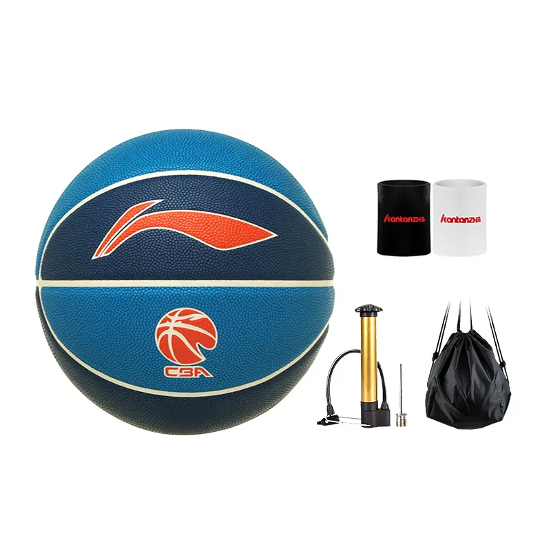 

LINING Баскетбольный мяч PU Blue размер 7 тренировочный соревновательный unisex Китай