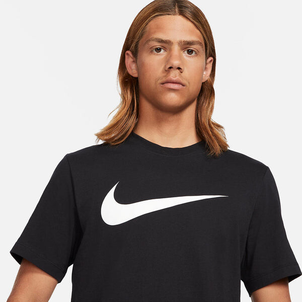 Футболка спортивная одежда swoosh футболка Nike, черный — фото 3