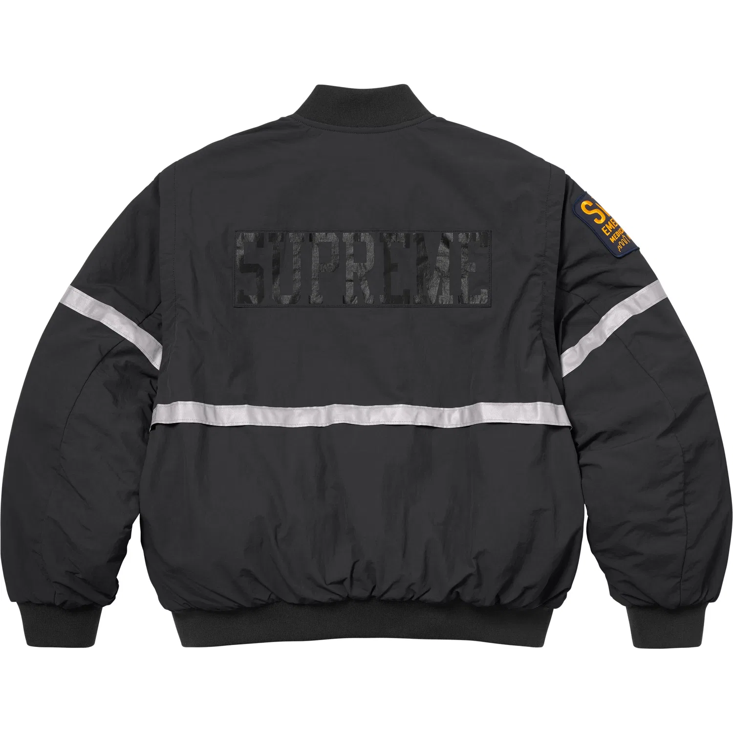 Куртка с отстегивающимися рукавами и светоотражающей полосой SS26 WEEK5 Unisex Supreme, Black — фото 3