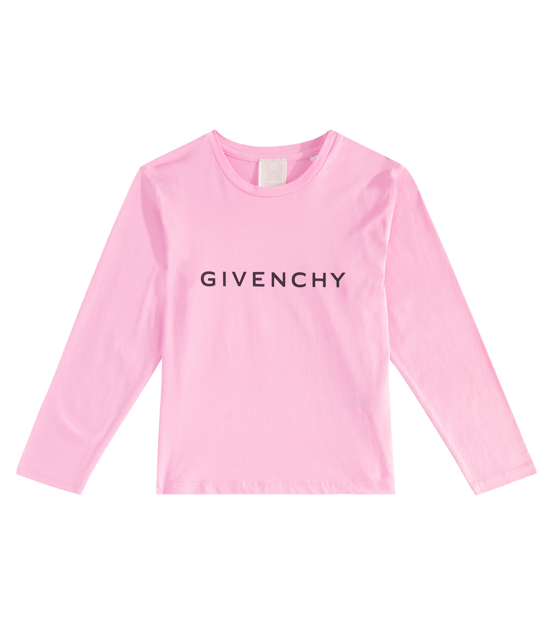 

Топ из хлопкового джерси с логотипом Givenchy Kids, розовый