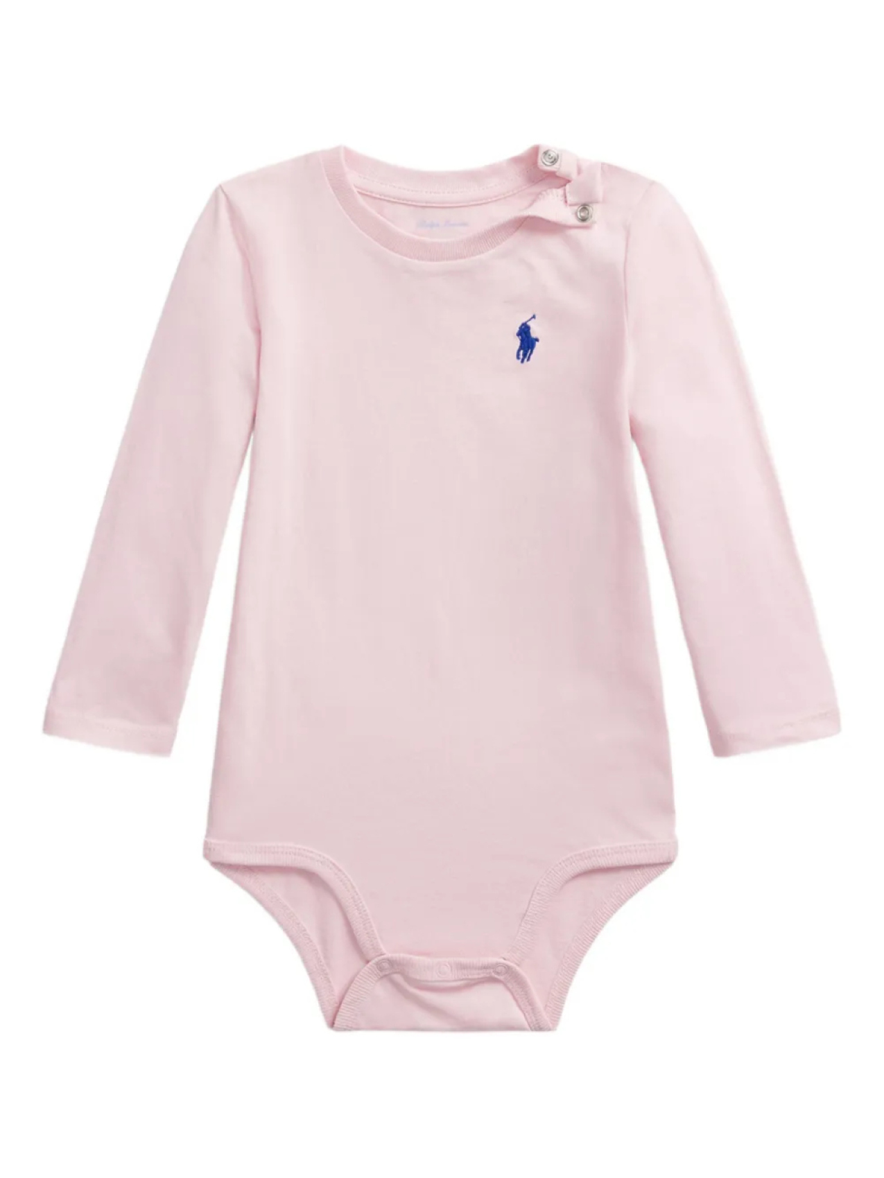 

POLO RALPH LAUREN KIDS боди на кнопках с длинными рукавами, розовый