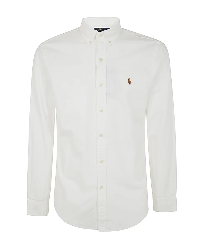 

Оксфордская спортивная рубашка с длинными рукавами Polo Ralph Lauren, белый