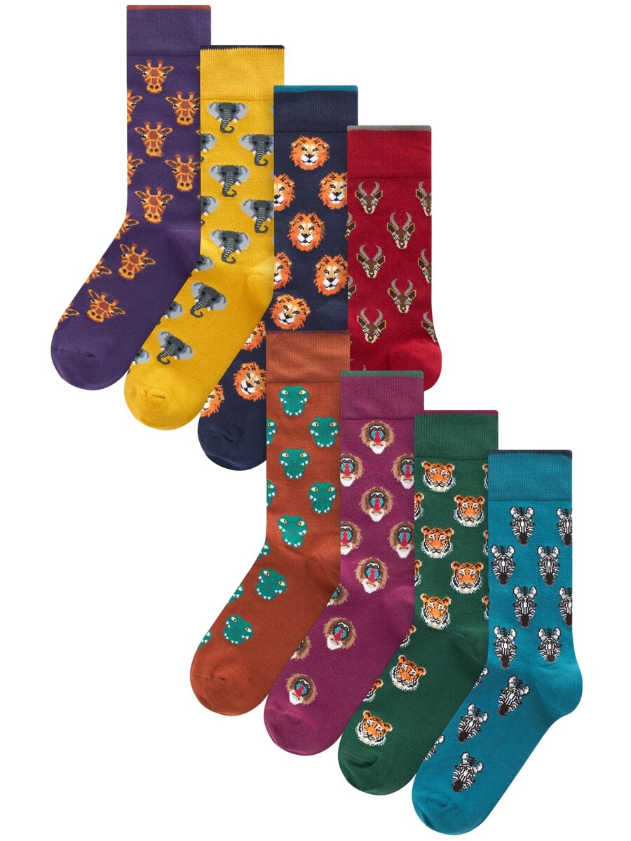 

Носки Next, цвет marine blue/Cognac/Curry/Emerald/Blackberry/Dark red