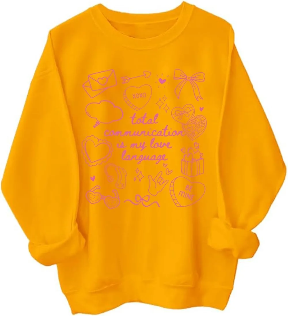 

Толстовка Valentine Speech Language Pathologist с принтом Total Communication Is My Love Language BTGRL