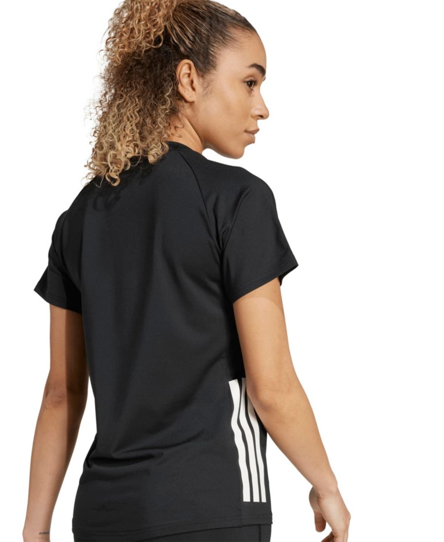 Женская волейбольная футболка с коротким рукавом HILO для тренировок Adidas, Black — фото 3