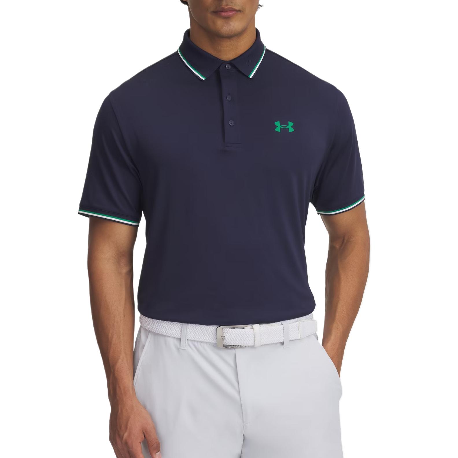 

Under Armour Поло мужское темно-синее 410, Синий, Under Armour Поло мужское темно-синее 410