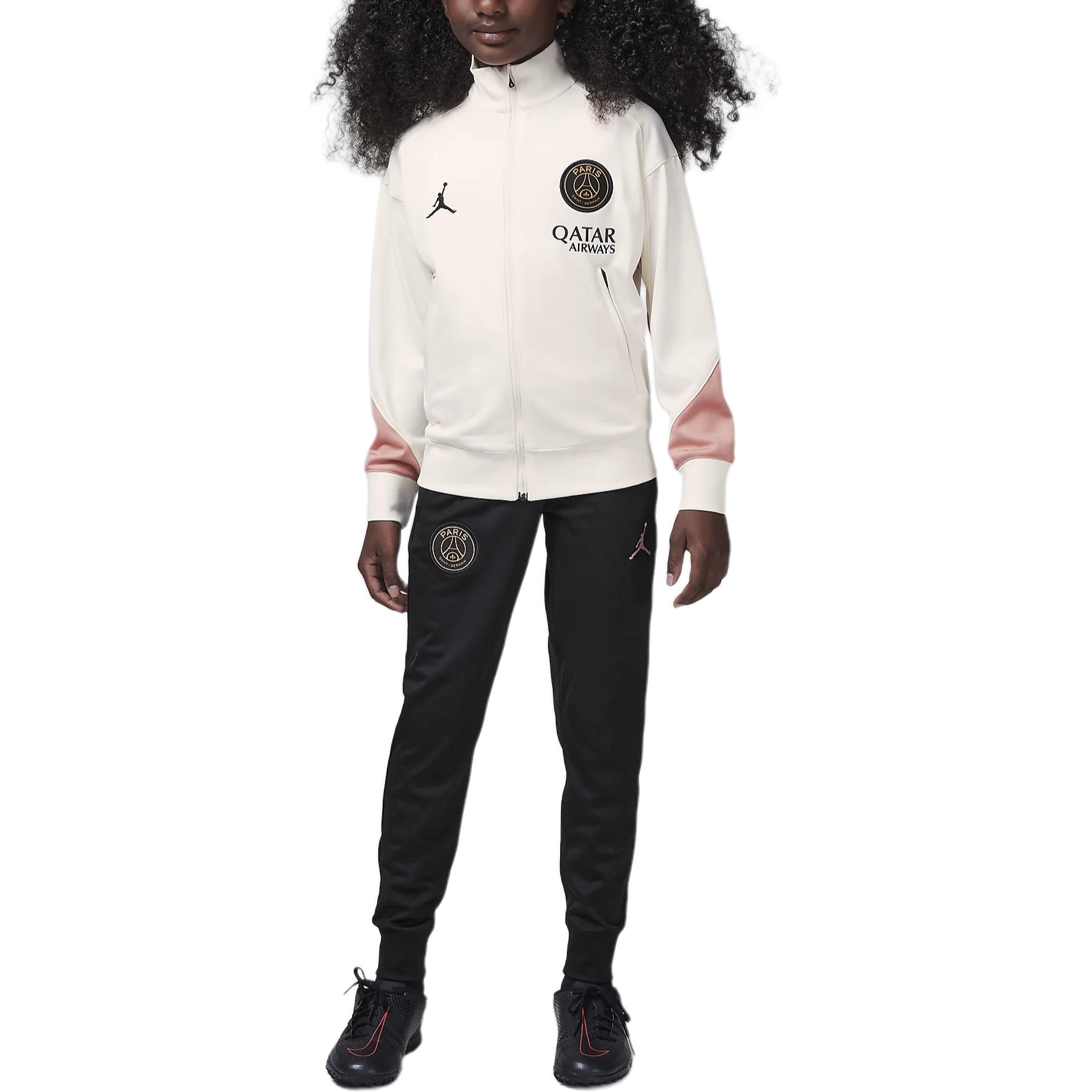 

Jordan Повседневная спортивная одежда Paris Saint Germain PSG Dri FIT Светло-бежевый/Ржаво-розовый/Черный Подростки