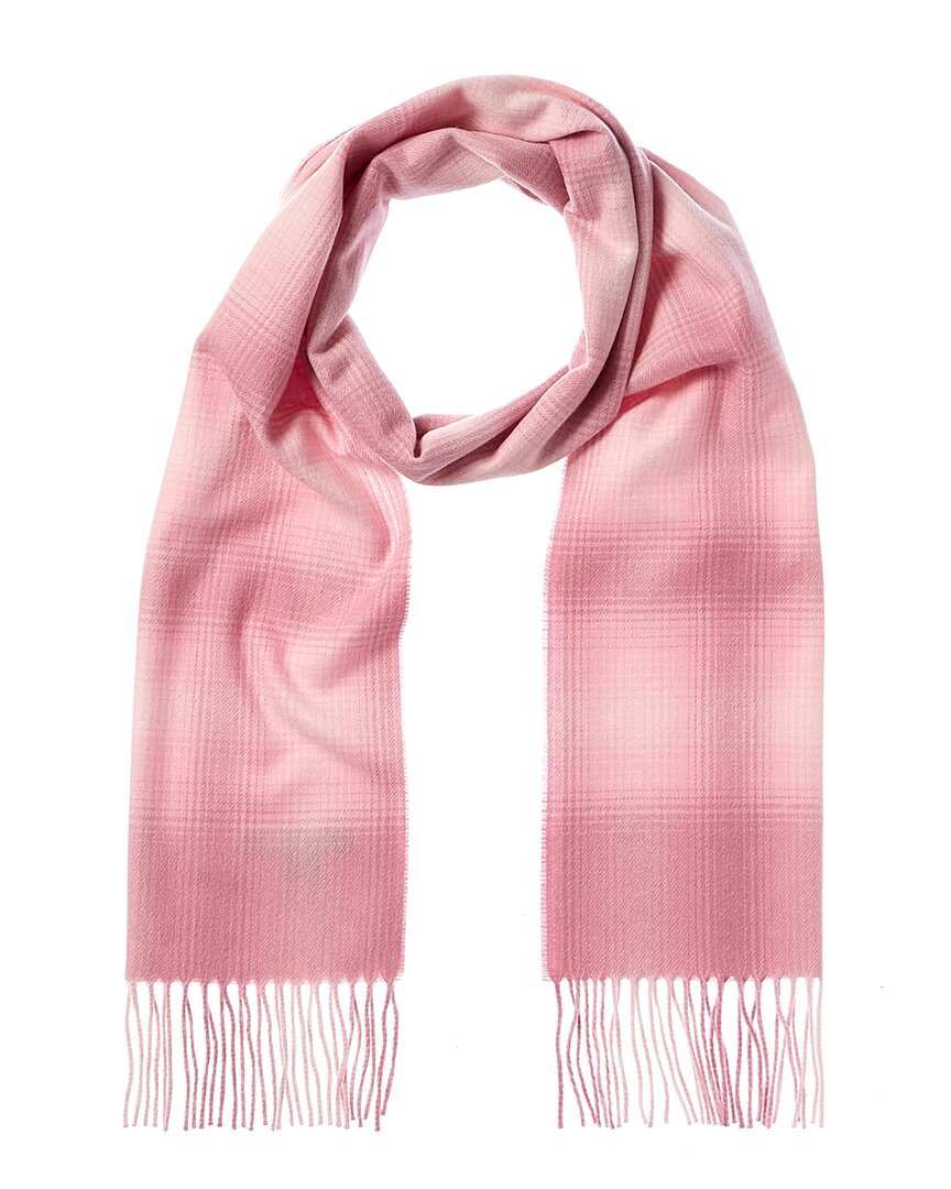 

Amicale Cashmere Ombre Windowpane Cashmere Шарф, розовый