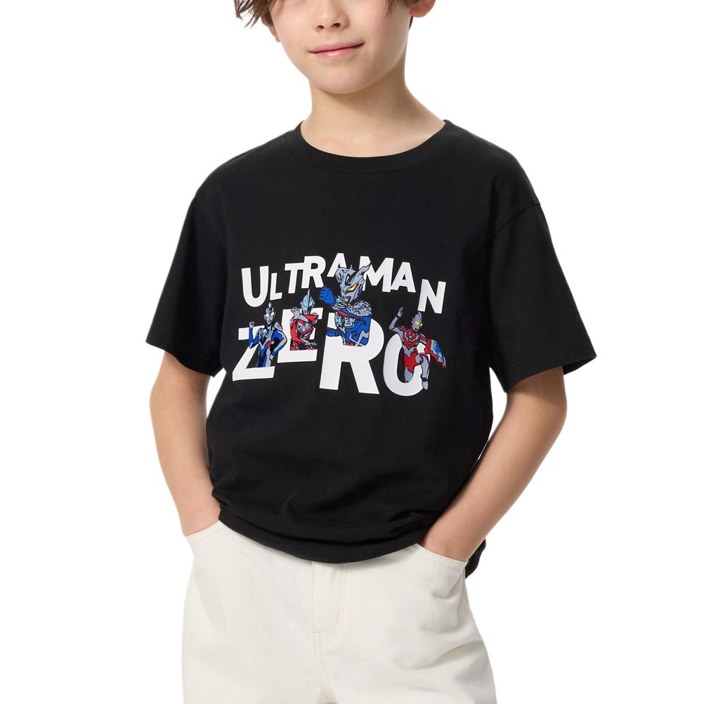 Футболка для детей 3-7 лет UNIQLO, черный — фото 2