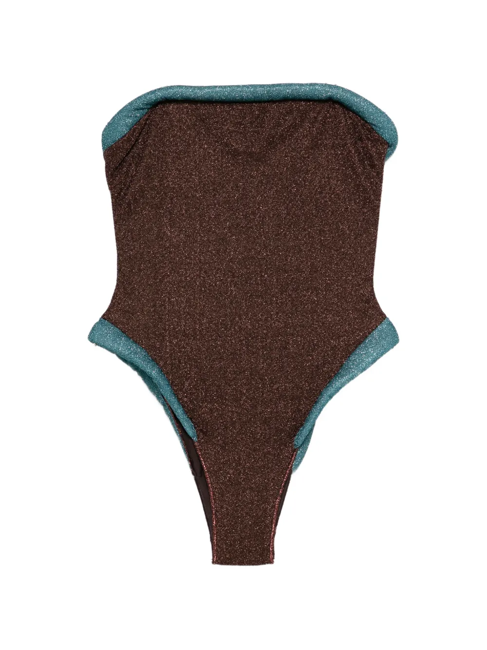 

Купальник с квадратными бретелями Oseree, коричневый