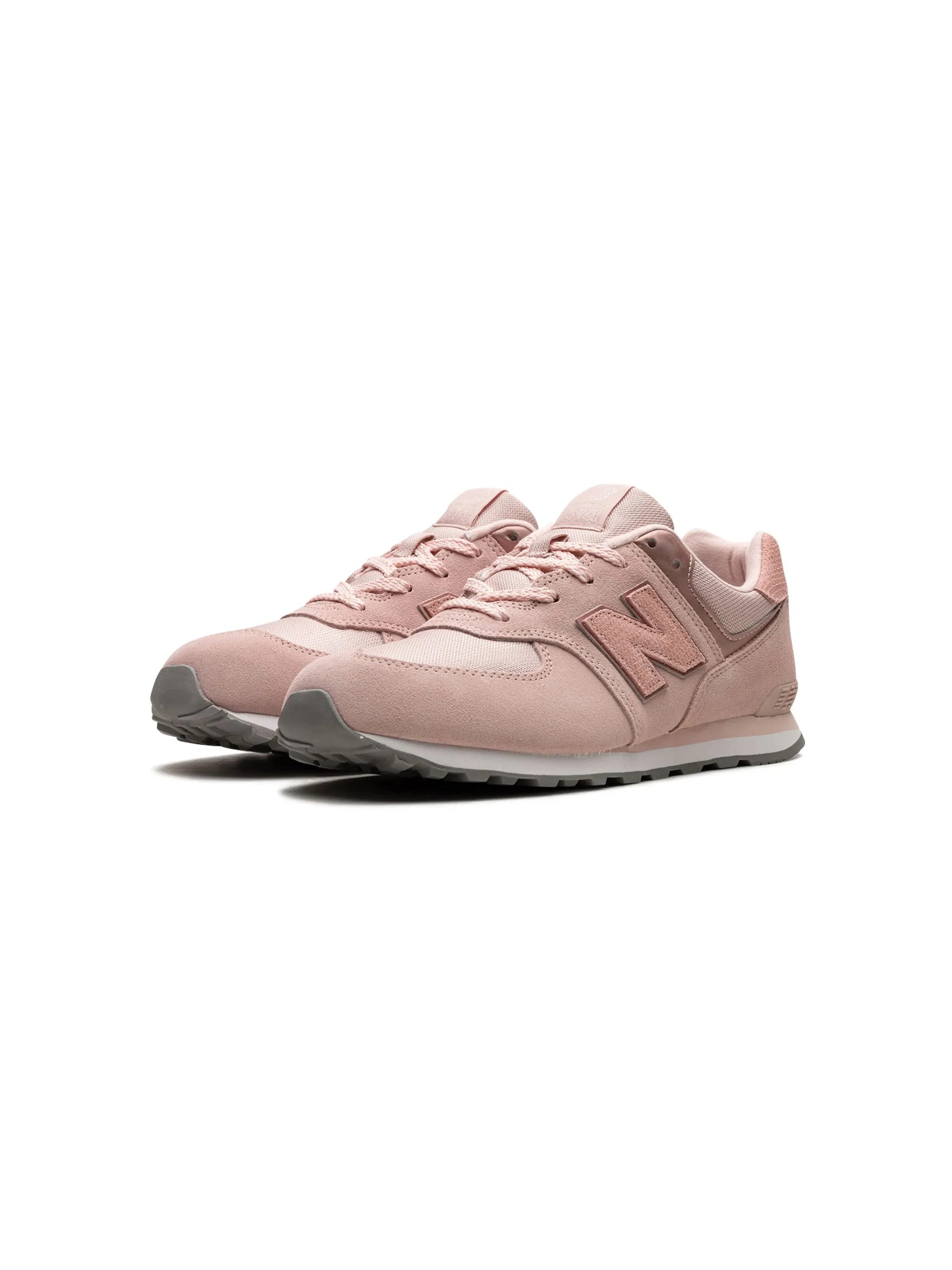 Кроссовки 574 Pale New Balance Kids, розовый — фото 4