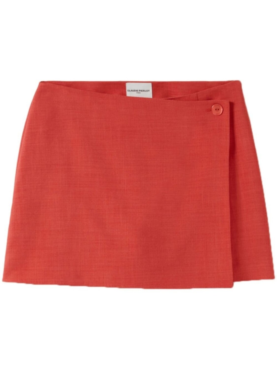 

Claudie Pierlot мини-юбка с текстурой в виде обертки, красный
