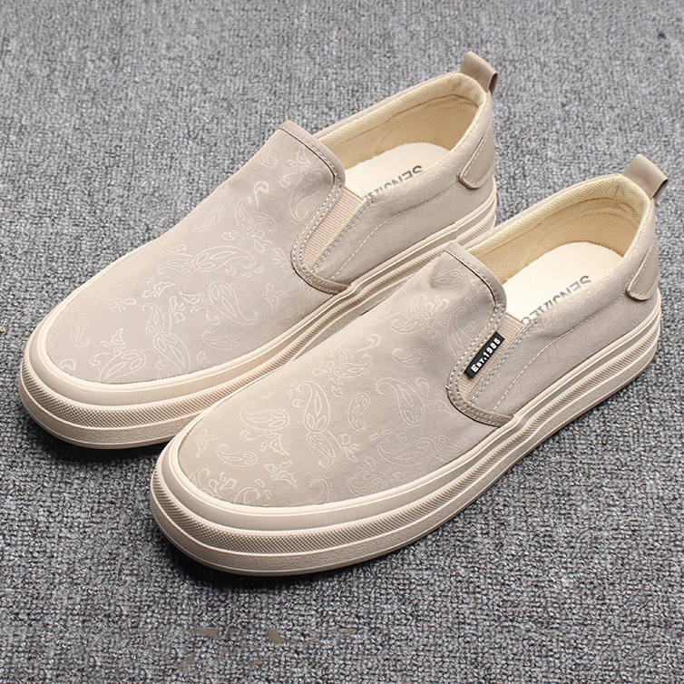 SENJIALUO Мужские повседневные туфли мужские низкие черные хаки, цвет Khaki — фото 4