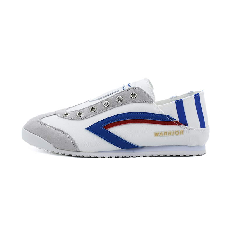 

Износостойкие, нескользящие, низкие повседневные туфли для мужчин WARRIOR, White Gray Blue