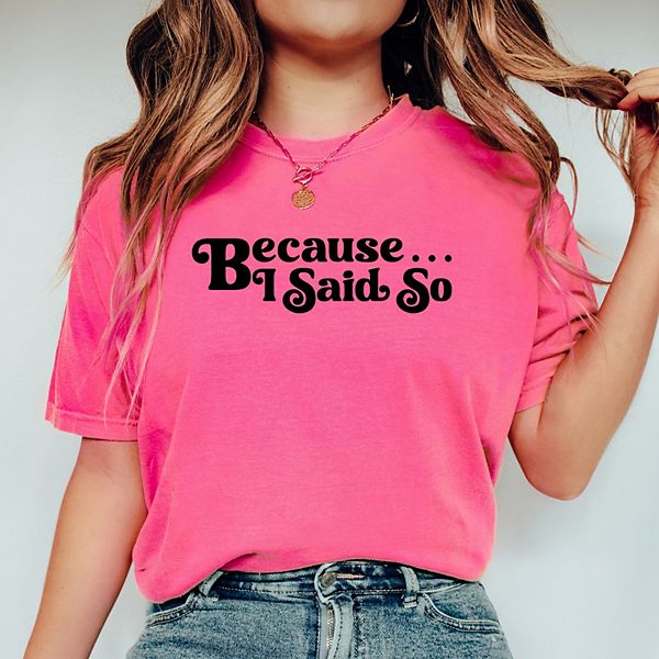 

Футболка Because i said so с эффектом поношенности Simply Sage Market, Crunchberry