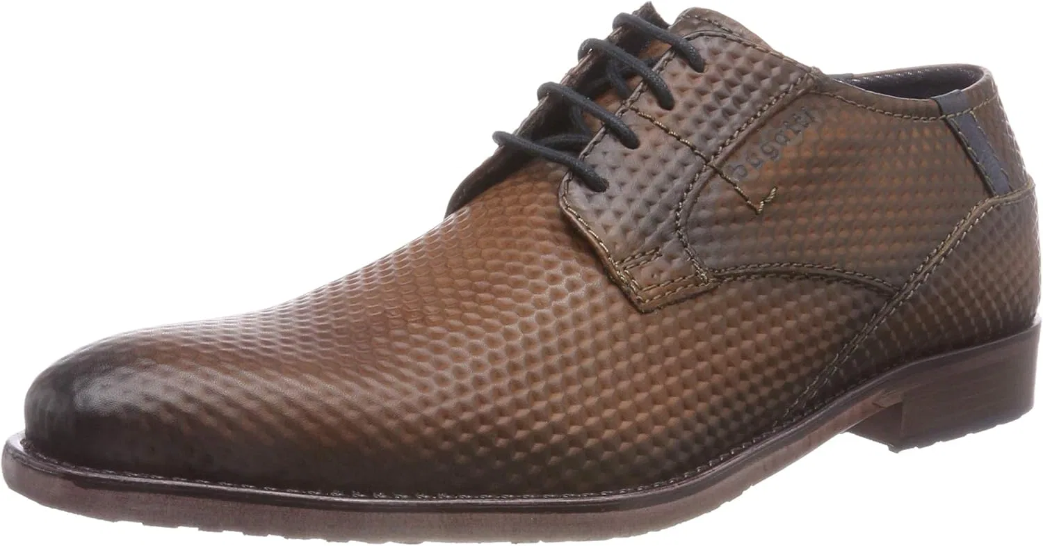 Мужские туфли-дерби Bugatti 311297051200, Braun Cognac 6300