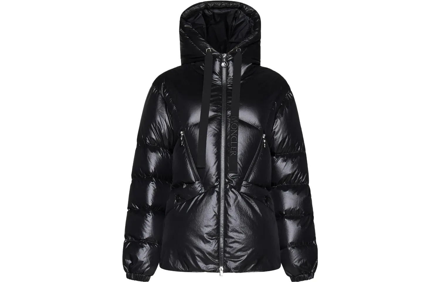 

Пуховик женский черный Moncler