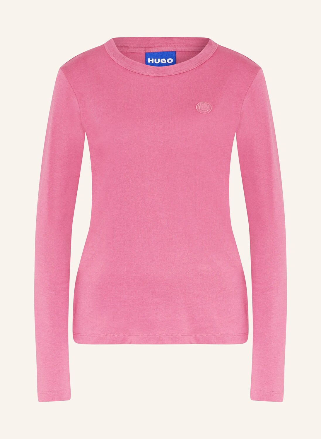 

Лонгслив далирия HUGO BLUE, старый розовый