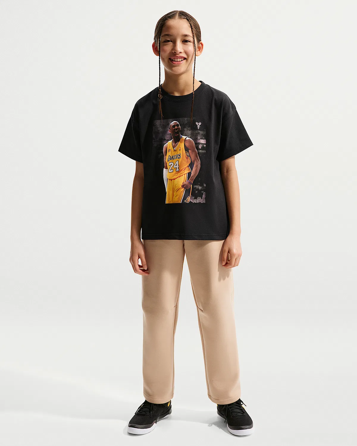 Детская футболка Dri-FIT Max90 Kobe, Black — фото 4