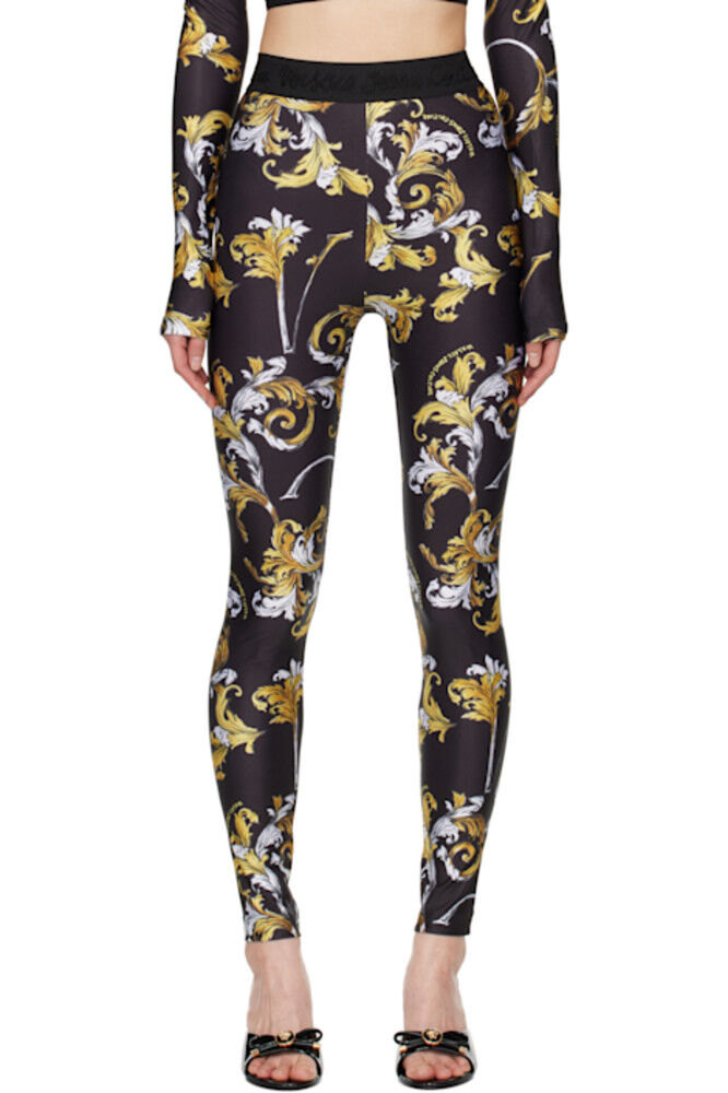 

Черные леггинсы Outline Barocco Versace Jeans Couture