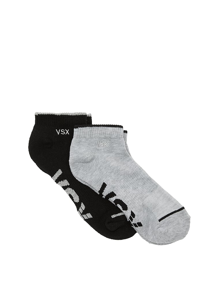 

Носки до щиколотки Vsx, 2 пары Victoria'S Secret, black & heather grey