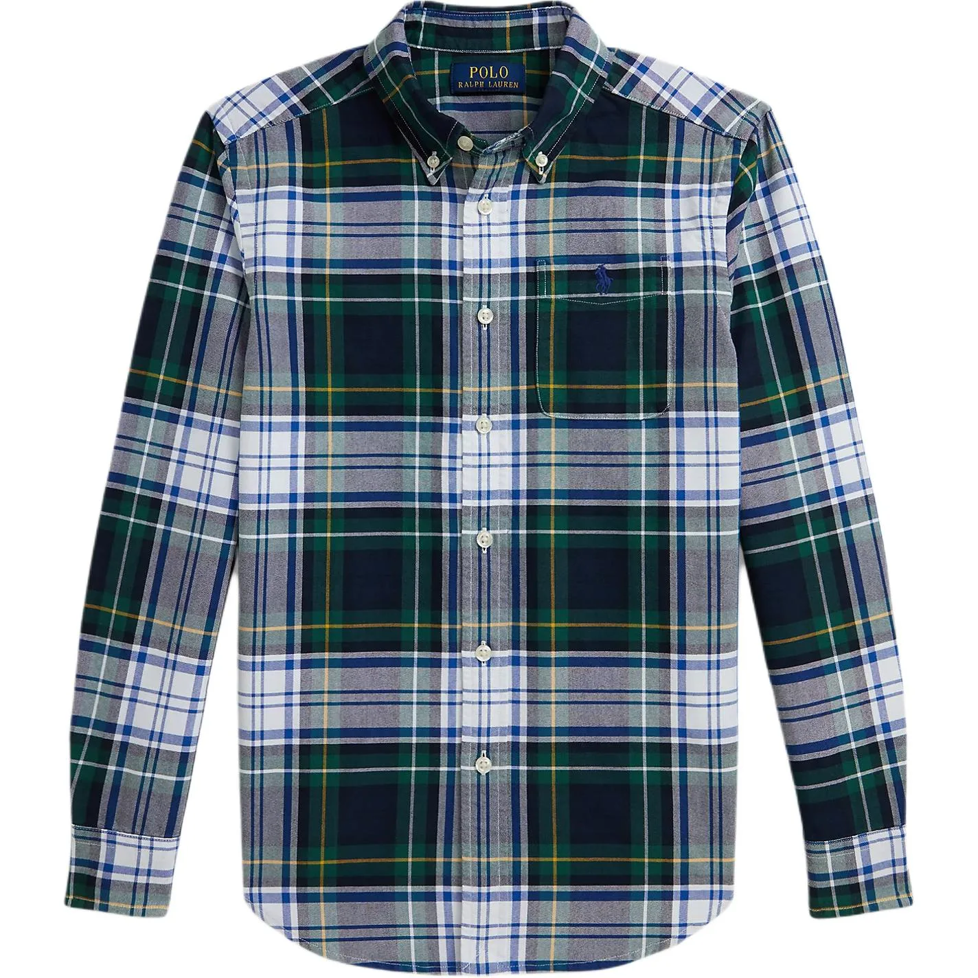 Детская повседневная Рубашка Polo Ralph Lauren, White Green Multicolor